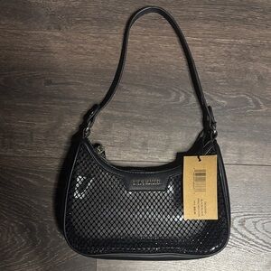 NWT Steve Madden Black Clear and Mesh Small Shoulder Bag